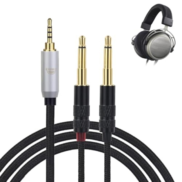 okcsc Dual 3.5mm to 2.5mm Headphone Cable for Hifiman HE560,HE400SE